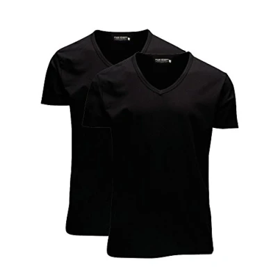 Abbildung von Jack &amp; Jones Basic Vneck Tshirt basic, Herren, Größe: Small, Black