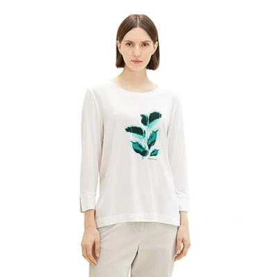 Abbildung von TOM Tailor Langarmshirt, Damen, Größe: XL, Whisper white