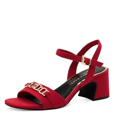 Abbildung von Marco Tozzi Guido Maria Kretschmer Riemensandalette, Damen, Größe: 39, Red Schuhe