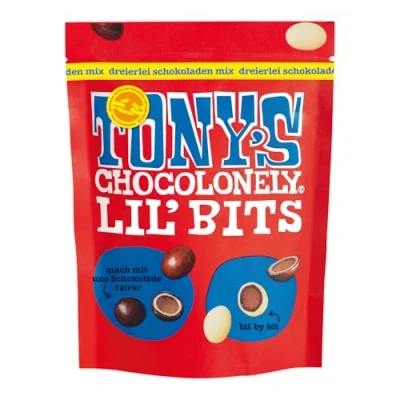 Abbildung von Tony’s Chocolonely Lil&#039;Bits Dreierlei Schokoladen mix (0.12 kg)