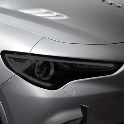 Abbildung von JCAKES Auto Scheinwerfer Schutzfolie Transparent Schwarz TPU Aufkleber, für Alfa Romeo Giulia 952 Stelvio 949 Zubehör
