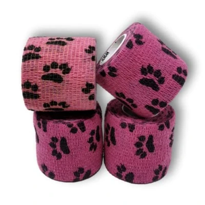 Abbildung von LisaCare Pfotenverband Tierbandagen Rosa 5cm x 4,5m 4 St