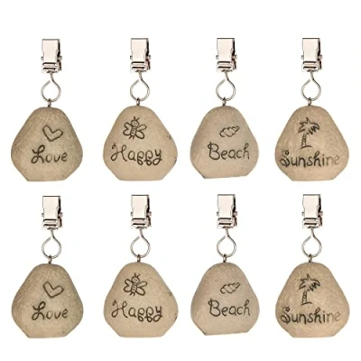 Abbildung von BigDean Tischtuchklammer 8x Set Tischdeckenbeschwerer Tischdecken Beschwerer Tischdeckenhalter, (8 tlg)