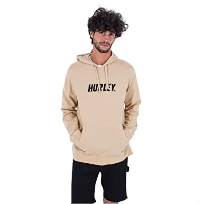 Abbildung von Hurley Fastlane Solid PO Kapuzenpullover, Herren, Größe: Medium, Vanilla bean