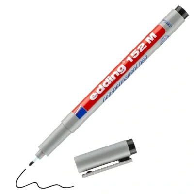 Abbildung von edding OHP Marker 152 M non permanent 1mm schwarz