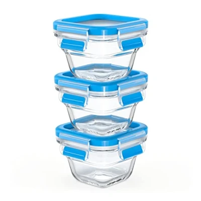 Abbildung von Emsa Frischhaltedose &quot;N10507 Clip &amp; Close Glas&quot;, (Set, 3 tlg.), x 0,18L, gefrierfest, backofenfest, mikrowellenfest, 100% dicht