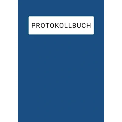 Abbildung von Protokollbuch: Konferenzbuch, Journal, Tagebuch, Geschäftsbuch, Kladde, DIN A4