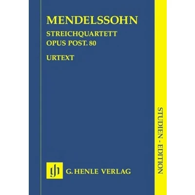 Abbildung von Streichquartett f moll op. post. 80 Studien Edition: Besetzung: Streichquartette (Studien Editionen: Studienpartituren)