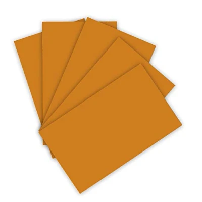 Abbildung von folia 614/50 76 Fotokarton DIN A4, 300 g/qm, 50 Blatt, terracotta zum Basteln und kreativen Gestalten von Karten, Fensterbildern für Scrapbooking