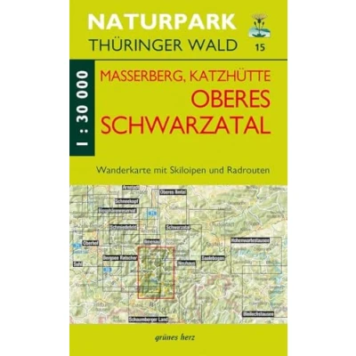 Abbildung von Wanderkarte Masserberg, Katzhütte, Oberes Schwarzatal: mit Skiloipen und Radrouten (Naturpark Thüringer Wald: Wanderkarten. 1:30.000)