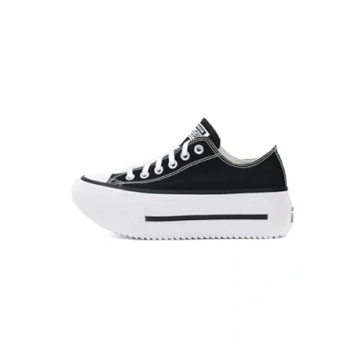 Abbildung von Converse Chuck Taylor ALL STAR LIFT Double Stack Sneaker low, Damen, Größe: 36, Black/white/black Textil