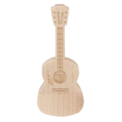Abbildung von Ulticool Gitarre Holz 8 GB USB Stick Guitar Wood Memory Data Storage Pen Drive Speicherstick Beige