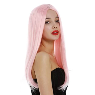 Abbildung von WIG ME UP SA 151 T2333 Perücke Damen sleek look lang glatt Mittelscheitel helles Rosa