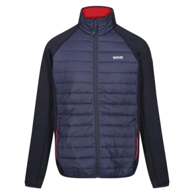 Abbildung von Regatta Herren Hybrid Padded Full Zip Jacket Gefütterter Mantel, Navy(DngrRd), S