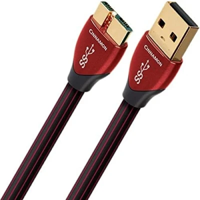 Abbildung von AudioQuest 0,75 m Cinnamon Micro USB 3.0 Kabel A B Schwarz (0,75 m, A, B, (3.1 Gen 1), Stecker/Stecker,