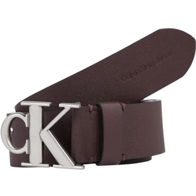 Abbildung von Calvin Klein Jeans MONO Plaque BELT Gürtel, Herren, Größe: 90, Bitter brown