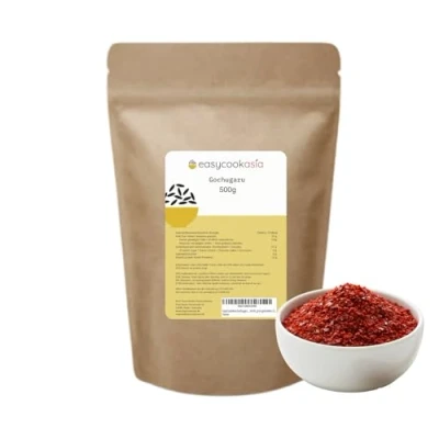 Abbildung von EasyCookAsia Gochugaru 500g Koreanisches Chilipulver (grob gemahlen) Ideal für Kimchi, Eintöpfe &amp; würzige Reisgerichte Authentisch, aromatisch, vielseitig