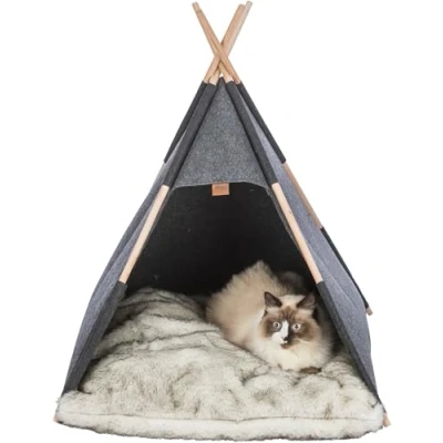 Abbildung von Trixie Tipi cave, felt, 70 x cm, anthracite