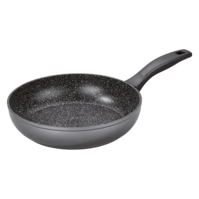 Abbildung von STONELINE Schmorpfanne 28 cm, mit abnehmbarem Griff, induktionsgeeignet, Aluminium (5 tlg), echten Steinpartikeln, Made in Germany