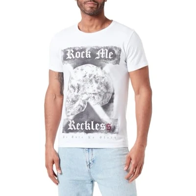 Abbildung von KEYLARGO Herren MT Smooth Criminal Round T Shirt, White (1000), L