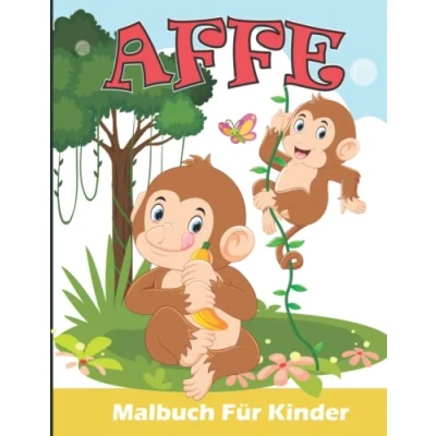 Abbildung von Affe Malbuch für Kinder: Malvorlagen Jungen und Mädchen