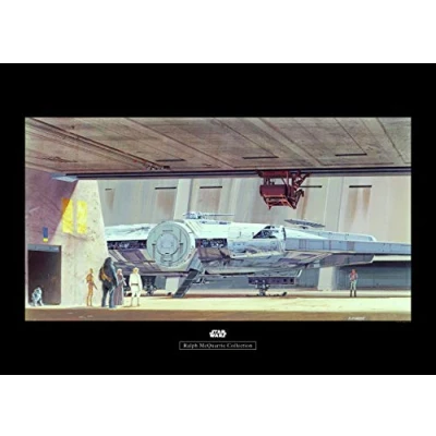 Abbildung von Komar Bild &quot;Star Wars Classic RMQ Mos Eisley Hangar&quot;, Star Wars, (1 St.), Wandbild zur Dekoration im Kinderzimmer ohne Rahmen