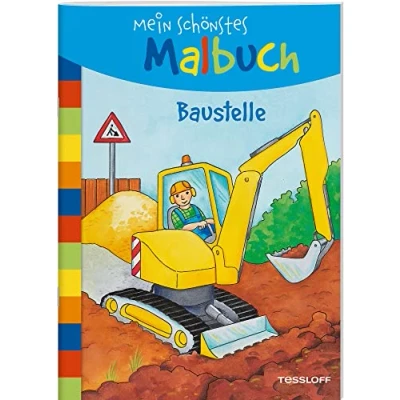 Abbildung von Mein schönstes Malbuch. Baustelle: Malen für Kinder ab 5 Jahren (Malbücher und blöcke)
