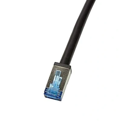 Abbildung von LogiLink Professional Outdoor Patchkabel Cat.6A, S/FTP, PVC+PE, schwarz, 2m