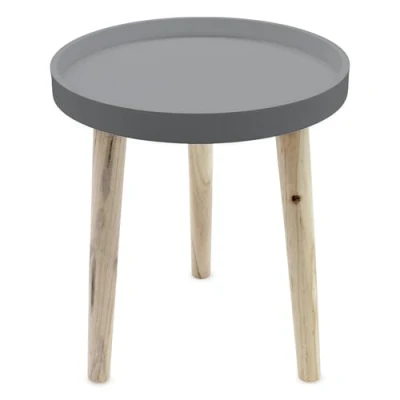 Abbildung von Spetebo Beistelltisch 30 x 36 cm grau (Stück, 1 St., Beistelltisch), kleiner Tisch zum Zustellen oder Dekorieren