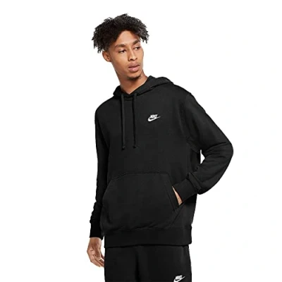 Abbildung von Nike Sportswear M NSW CLUB Hoodie Kapuzenpullover, Herren, Größe: Small, Black/white
