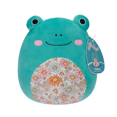 Abbildung von Squishmallows SQCR05383 Robert der Frosch mit geblümtem Bauch 19 cm, offizielles Jazwares Plüsch, superweiches Kuscheltier