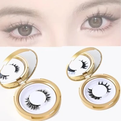 Abbildung von Lcerostma Magnetic Eyelashes, Lashes, Quick,Safe,Reusable Eyelashes,3D Natural Look False Eyelashes No Glue (A+C)
