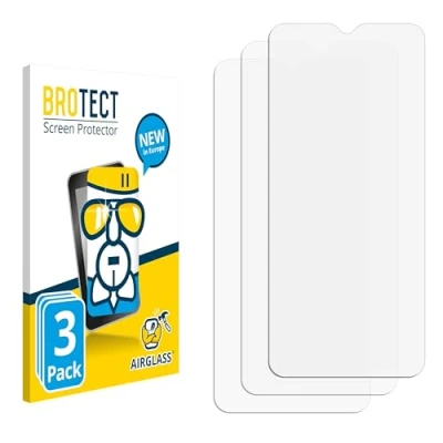 Abbildung von BROTECT Schutzglas für Umidigi Power (3 Stück) Schutzfolie Panzer Folie Glas [Extrem Kratzfest 9H, Anti Fingerprint, Ultra Transparent]