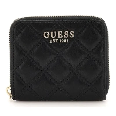 Abbildung von Guess Giully Small ZIP Around Geldbörse, Damen, Größe: One Size, Black