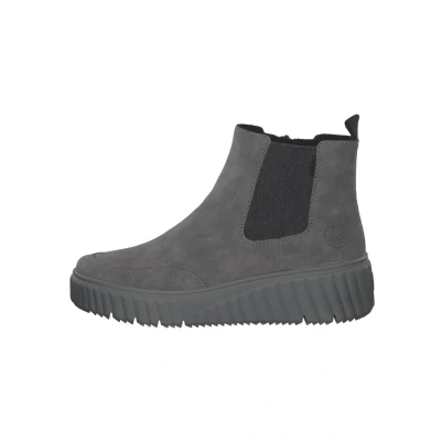 Abbildung von Rieker Plateaustiefelette, Damen, Größe: 36, Grey anthrazit Schuhe