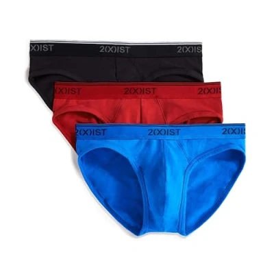 Abbildung von 2(x)ist)IST Baumwoll Stretch Unterhose, 3 Stück Rot Small
