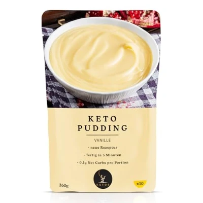 Abbildung von Keto Pudding Großpackung Vanille Für Low Carb &amp; Ernährung 0,2g Net Carbs Ballaststoffreich
