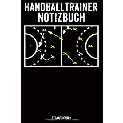 Abbildung von Handballtrainer Notizbuch: Handball Taktikmappe Trainer Geschenk Notizbuch Strategiebuch Kariert 120 Seiten A5
