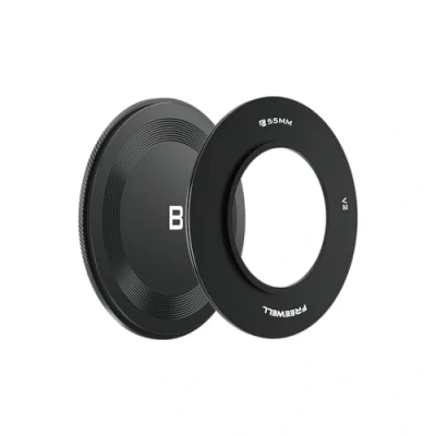Abbildung von Freewell 55 mm Adapterring mit Rückkappe für V2 Serie