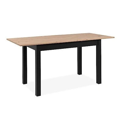 Abbildung von möbelando Esstisch Coburg, in Artisan Eiche / Schwarz. Abmessungen (BxHxT) 120x76,5x70 cm