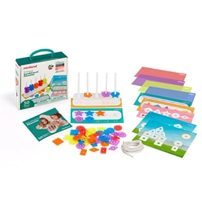 Abbildung von Miniland 32166 Translucent SORT&amp;Count ABACOLO Erwerben Zähler für Leuchttische, Mehrfarbig, S