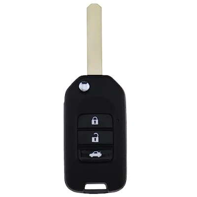 Abbildung von EMSea Auto 3 Tasten Fernbedienung Klappschlüssel Gehäuse Kompatibel mit Civic City Accord Jazz HRV CRV Ersatz Automotive Flip Schlüsselanhänger Case Cover