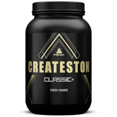 Abbildung von PEAK Createston Classic+ 1648g Geschmack Fresh Orange I 15 Portionen Post Workout ALL in One über 60 Schlüsselsubstrate mit Whey Isolat, Hydrolysat, Kollagen Creatin Kohlenhydratmatrix Muskelaufbau 1648 g