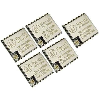 Abbildung von TECNOIOT 5 Stück Ra 02 SX1278 433 MHz drahtlose serielle Schnittstelle LoRa Spread Ra02