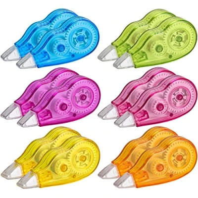 Abbildung von Unvtap Korrekturroller 12pcs Korrekturmaus Mini Regenbogen maus, Korrekturband für Studenten Kinder, im Büro Arbeitendes Personal