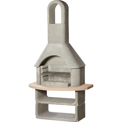 Abbildung von Buschbeck Grillkamin &quot;Cortina&quot;, robuster Beton Kamin mit Grillrost, BxTxH: 110x65x206 cm