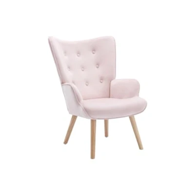 Abbildung von Vente unique Sessel Samt Rosa VATELY