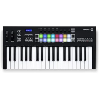 Abbildung von Novation Launchkey 37 [MK3] MIDI Controller Keyboard Nahtlose Integration in Ableton Live. Akkordmodus, Skalenmodus und Arpeggiator. Sämtliche Software, die Sie für Musikproduktion benötigen.