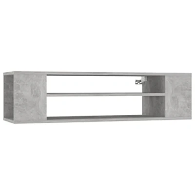Abbildung von vidaXL TV Hängeschrank Schrank Lowboard Sideboard Fernsehschrank Fernsehtisch Möbel Tisch Board HiFi Betongrau 100x30x26,5cm Holzwerkstoff