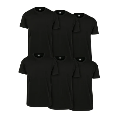 Abbildung von Urban Classics 6 PACK Tshirt basic, Herren, Größe: Large, Black